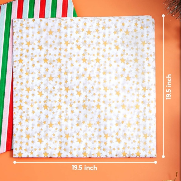 20 POLYMAILERS w/ Tissue Paper - Christmas Holiday Red with Trees - Picture 6 of 6